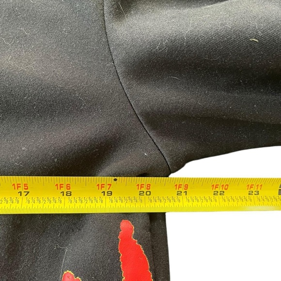 Reason Black and red flame hoodie #skater #punk #90s - Picture 4 of 5